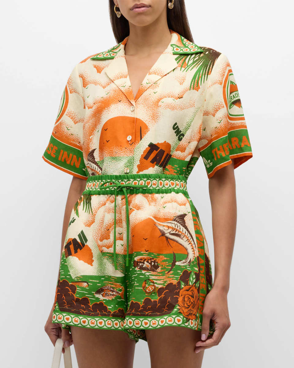 x Alan Berry Rhys Bungalow Oversized Linen Shirt